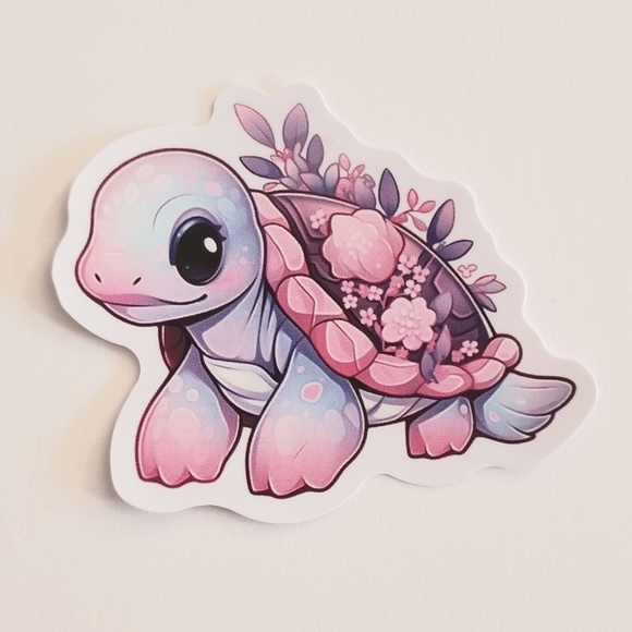 10/$10 Pretty Turtle Sticker - Picture 1 of 1